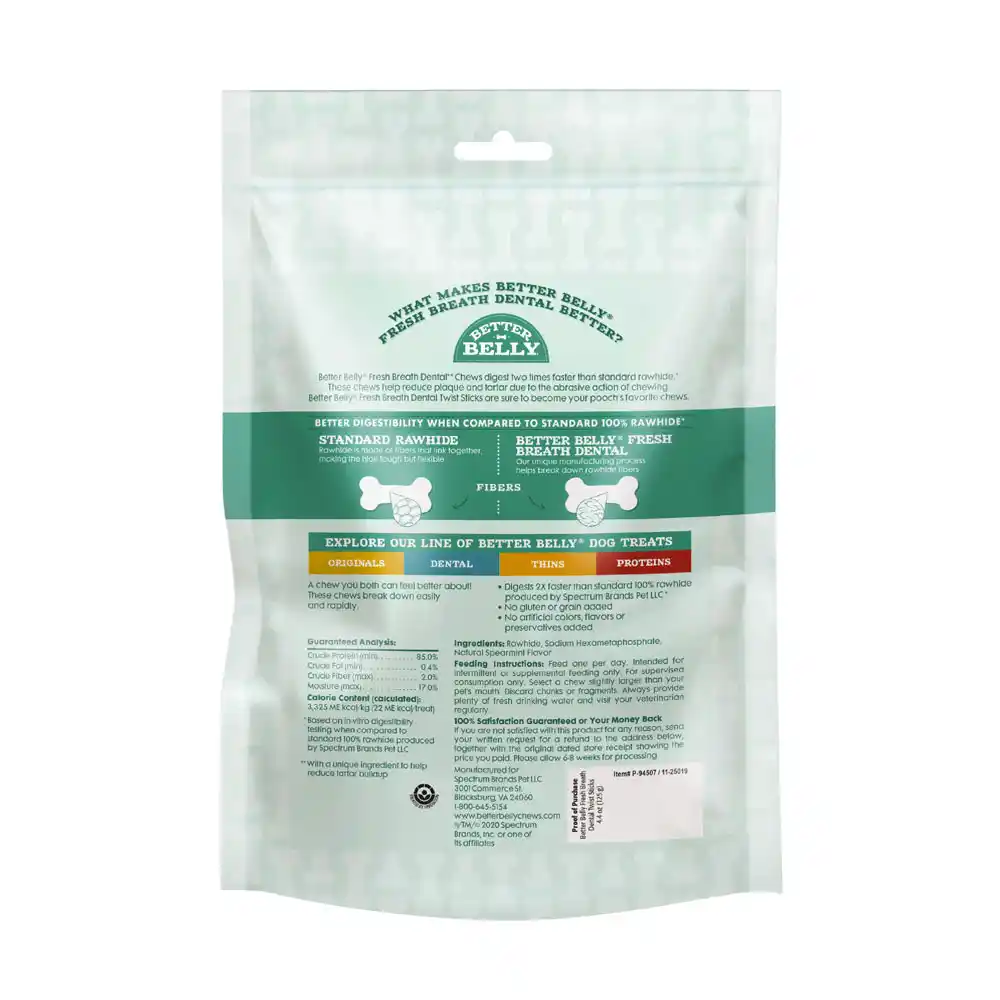 Fresh Breath Dental Twists Back