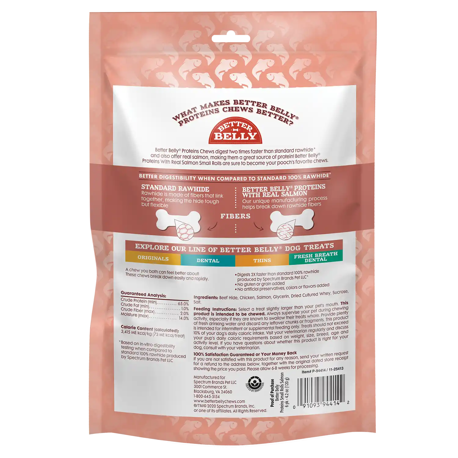 Proteins with real Salmon Back