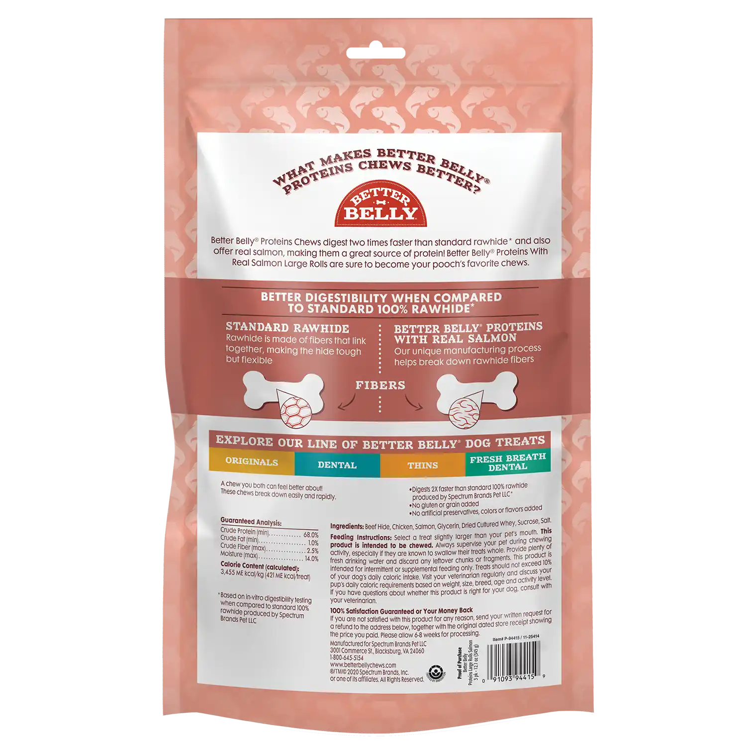 Proteins with real Salmon Back