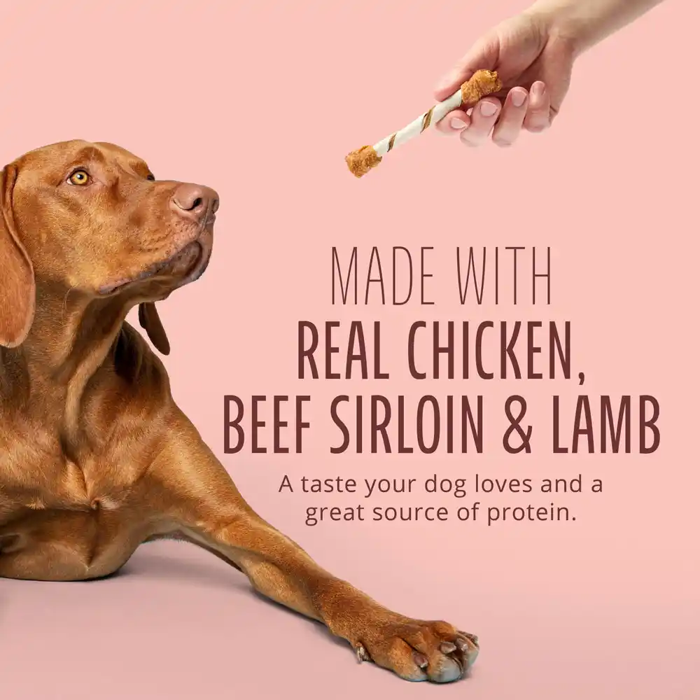Made with Real Chicken, Beef Sirloin, and Lambe