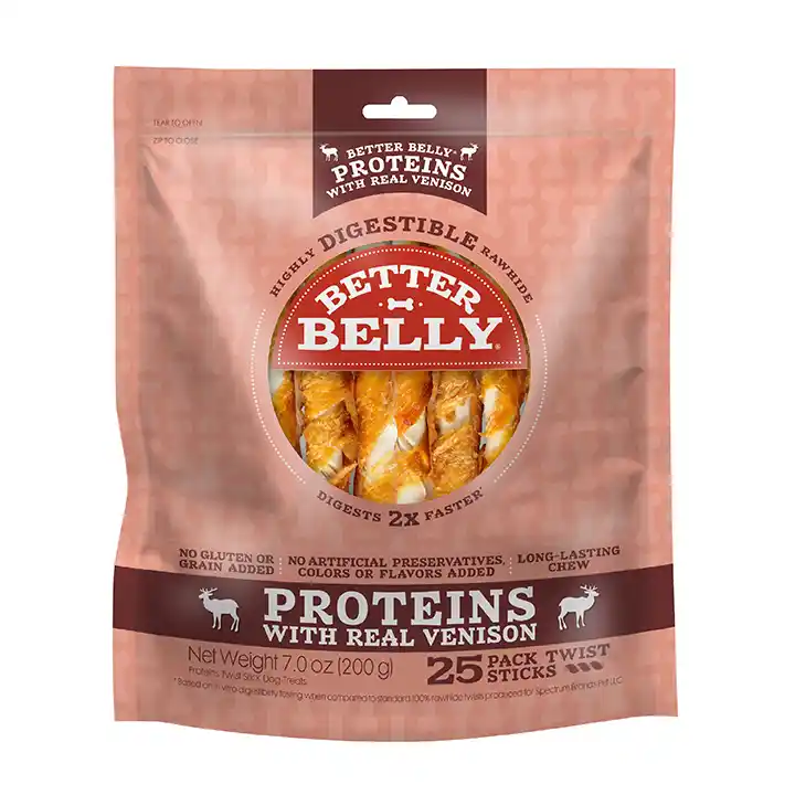 Proteins with Real Venison Twists Front