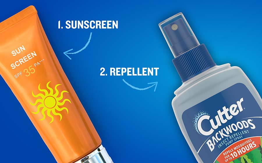 Apply Sunscreen Before Repellent