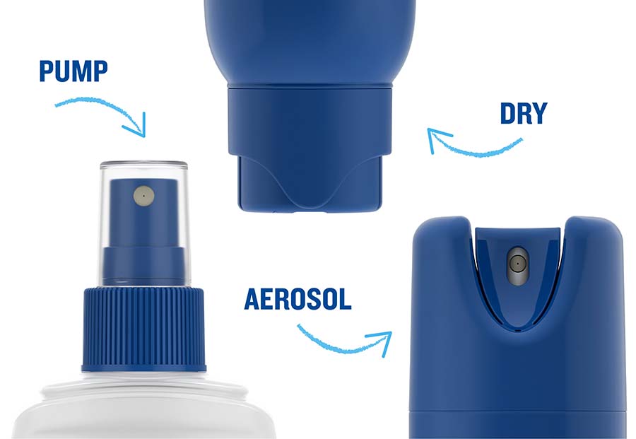Aerosol, Pump Spray & Dry