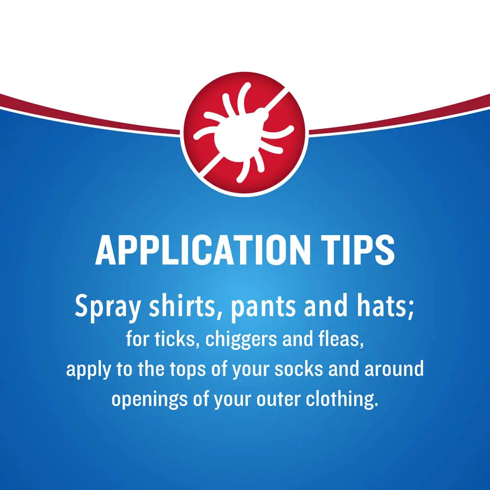 HG-96850 Backwoods Tick Defense Aerosol 6oz Application Tips