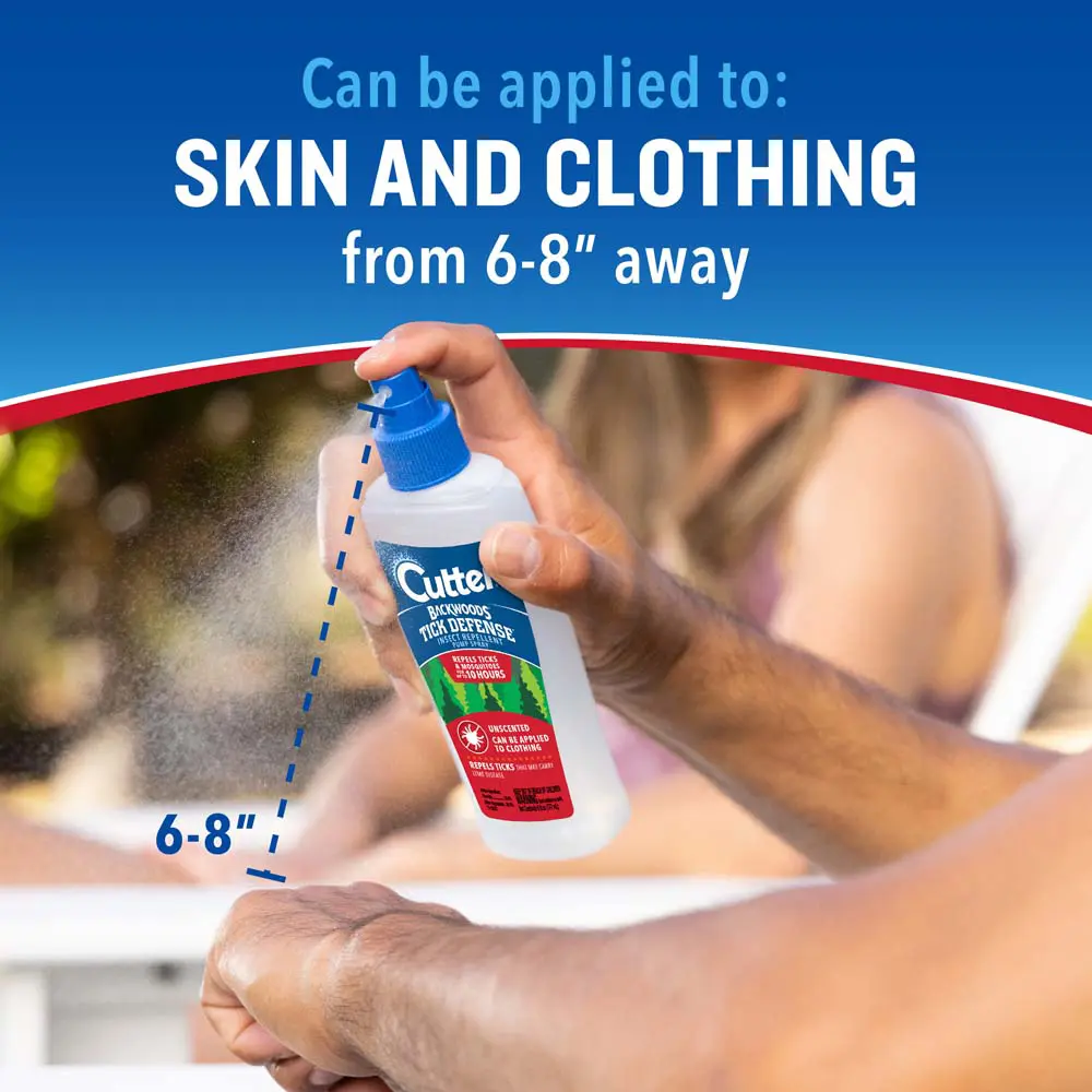 HG-96851 Backwoods® Tick Defense® Insect Repellent 6 oz (Pump Spray) - Spray 6-8" Away