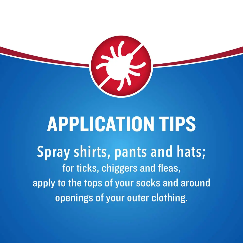 HG-96851 Backwoods® Tick Defense® Insect Repellent 6 oz (Pump Spray) - Application Tips