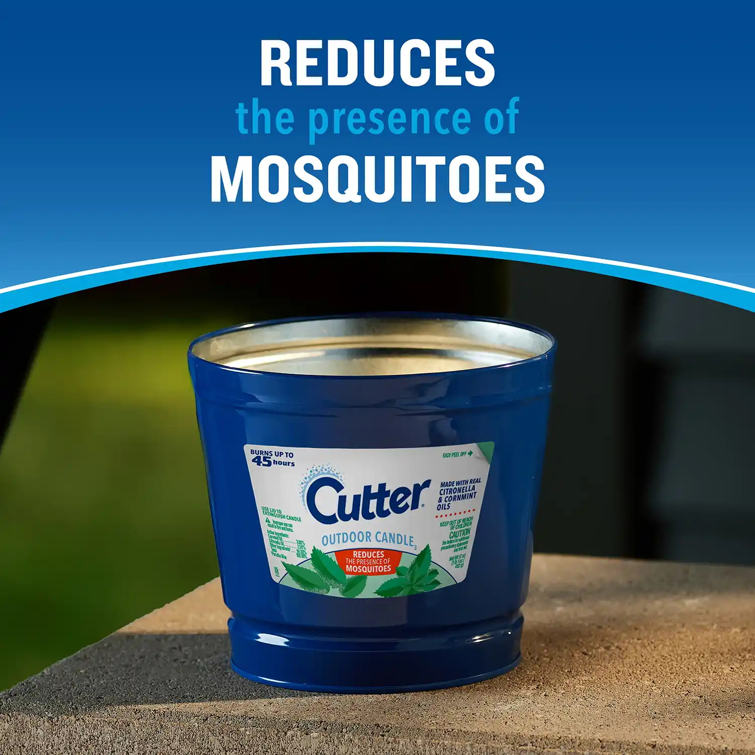 REDUCES the presence of MOSQUITOES