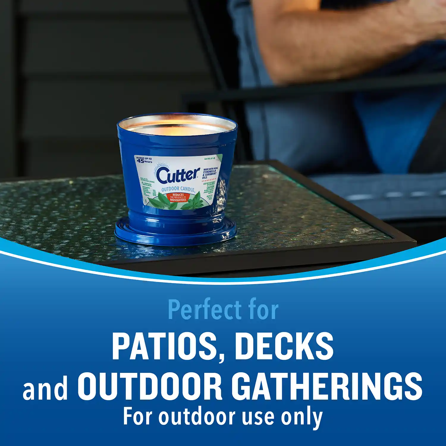 Perfect for PATIOS, DECKS and OUTDOOR GATHERINGS For outdoor use only