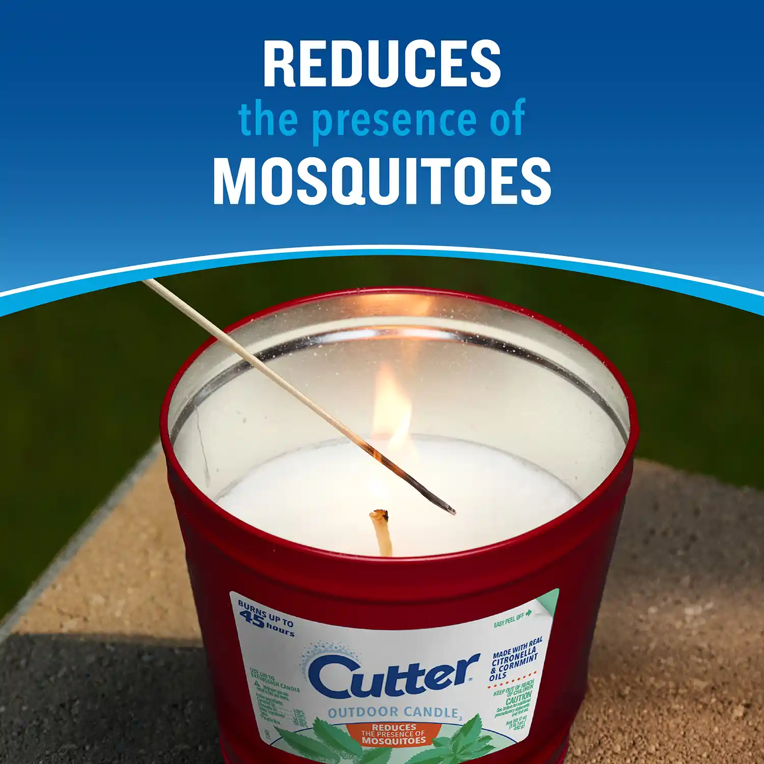 REDUCES the presence of MOSQUITOES