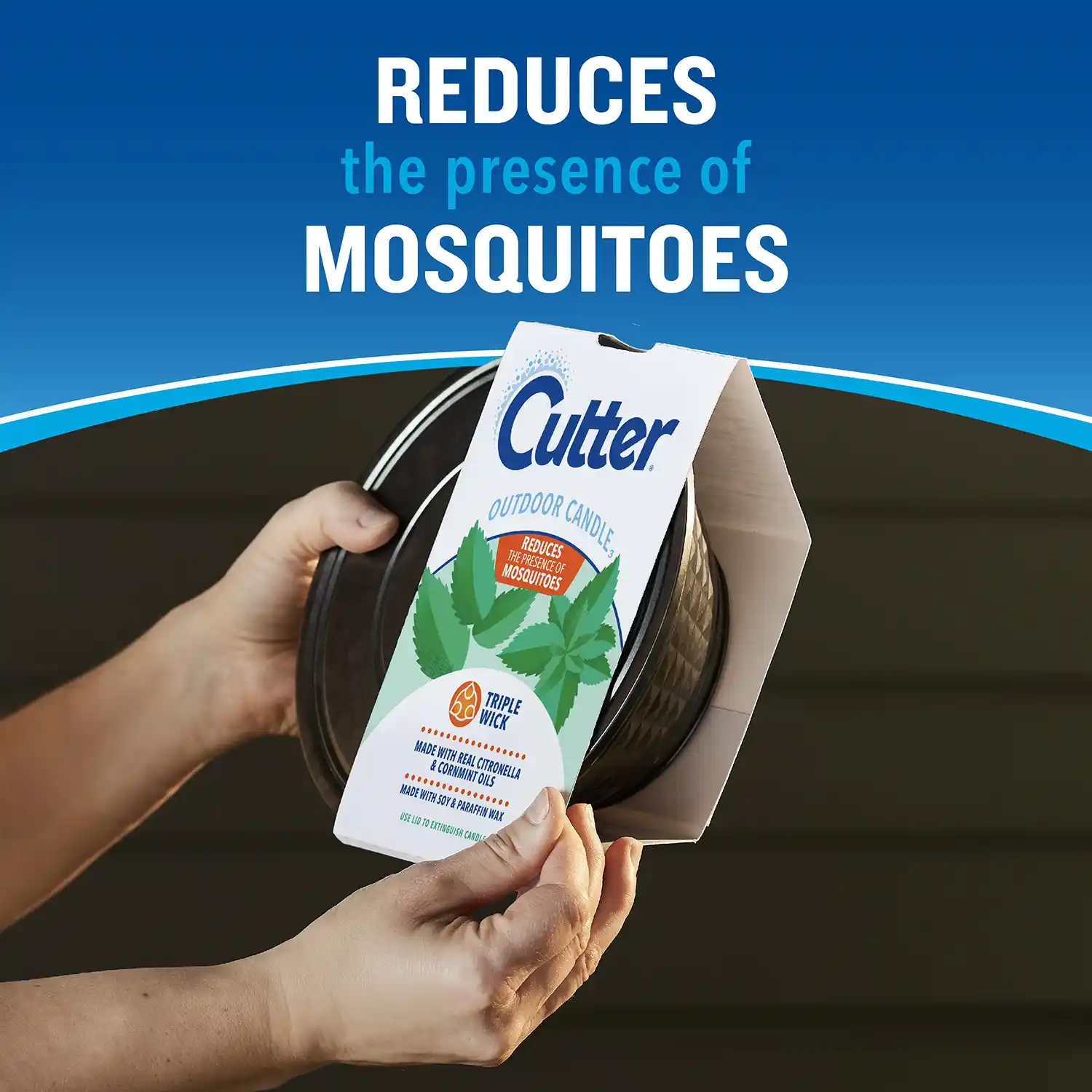 REDUCES the presence of MOSQUITOES