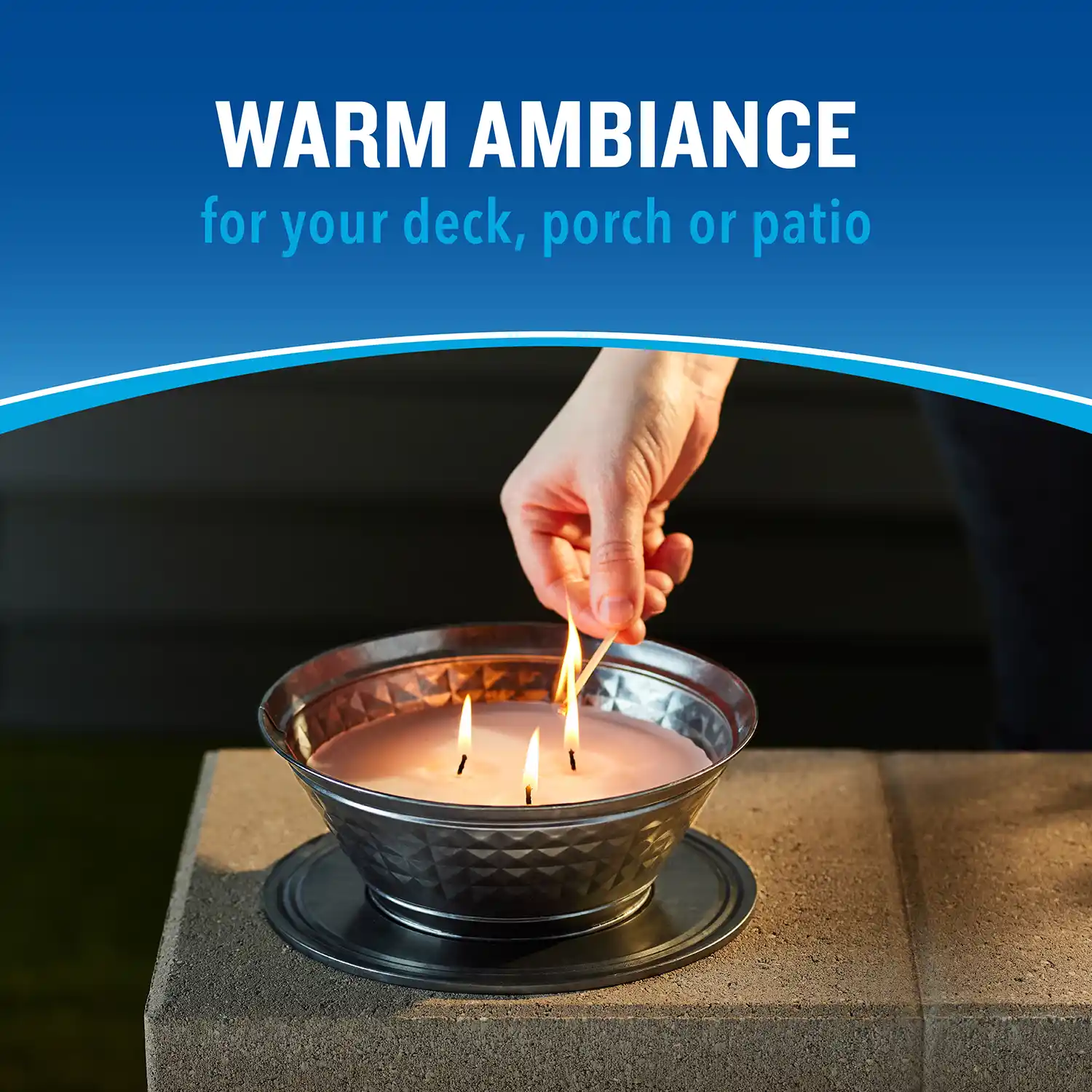 WARM AMBIANCE for your deck, porch or patio