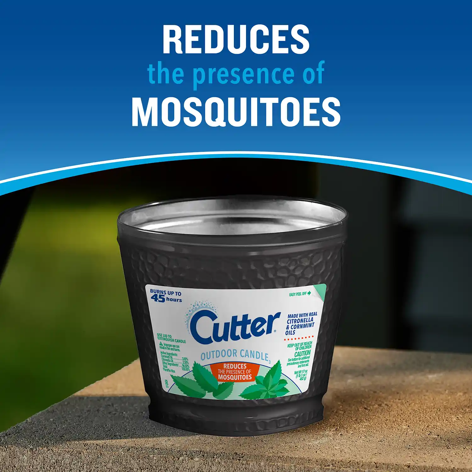REDUCES the presence of MOSQUITOES