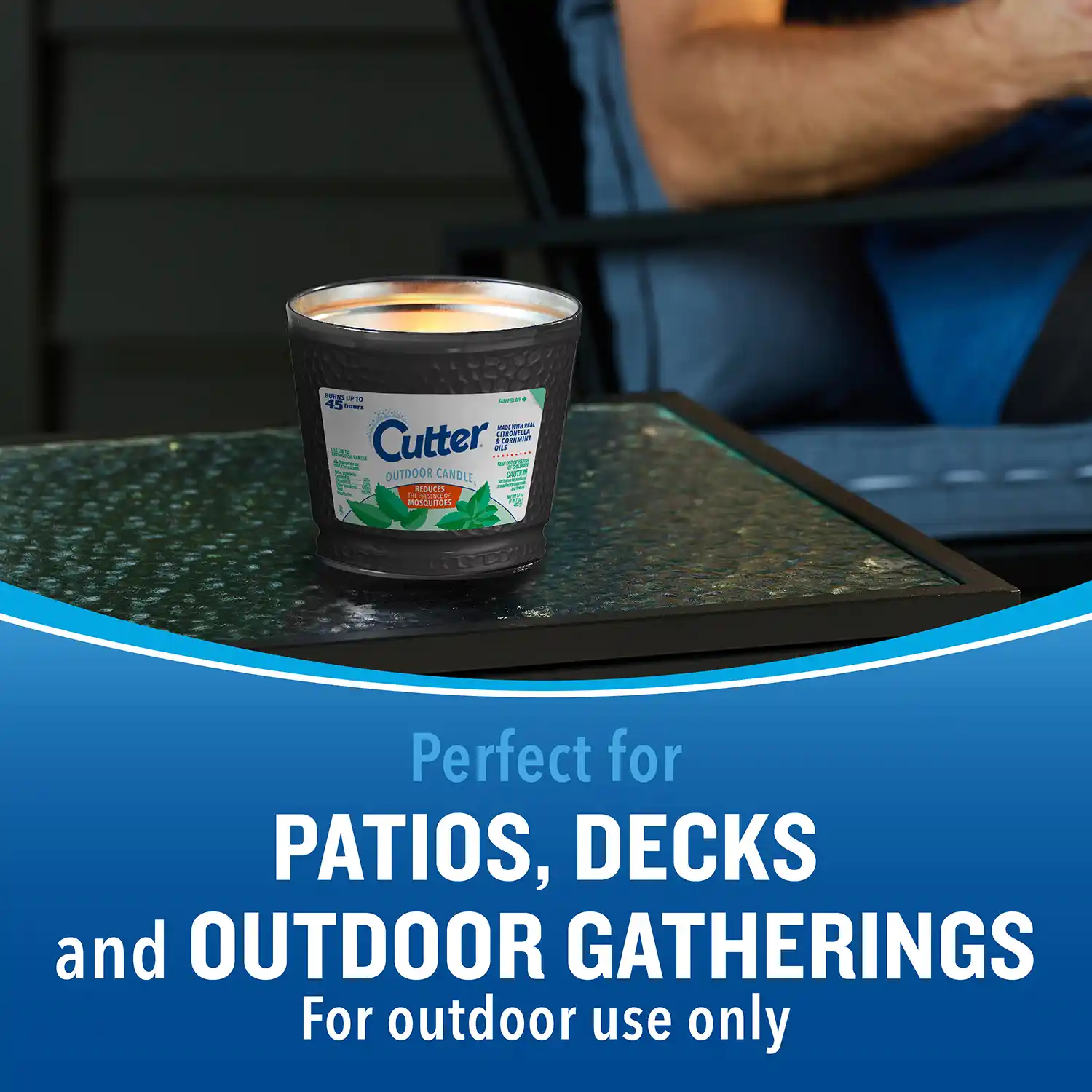 Perfect for PATIOS, DECKS and OUTDOOR GATHERINGS For outdoor use only