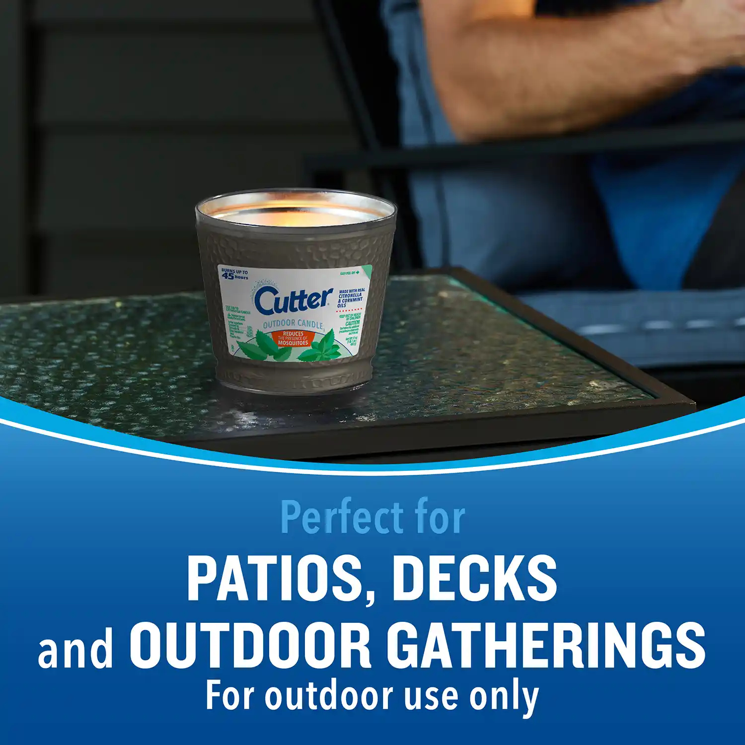 Perfect for PATIOS, DECKS and OUTDOOR GATHERINGS For outdoor use only