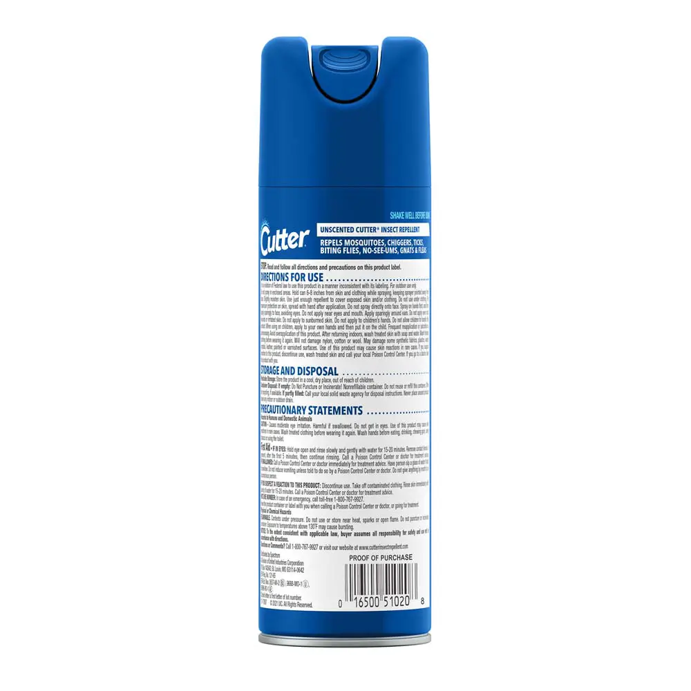 HG-51020 Unscented Aerosol 6oz Back