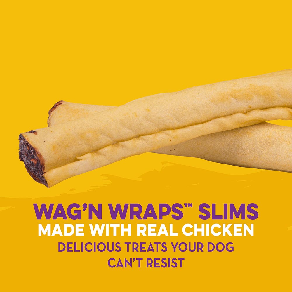 P-64009TFL-11 Wag’n Wraps™ Slims, 8 ct - Made with Real Chicken