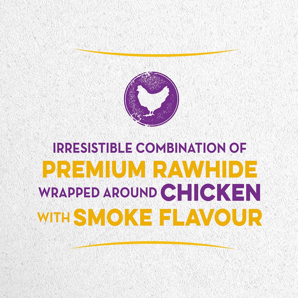 P-64009TFL-11 Wag’n Wraps™ Slims, 8 ct - Wrapped around Chicken with Smoke Flavour