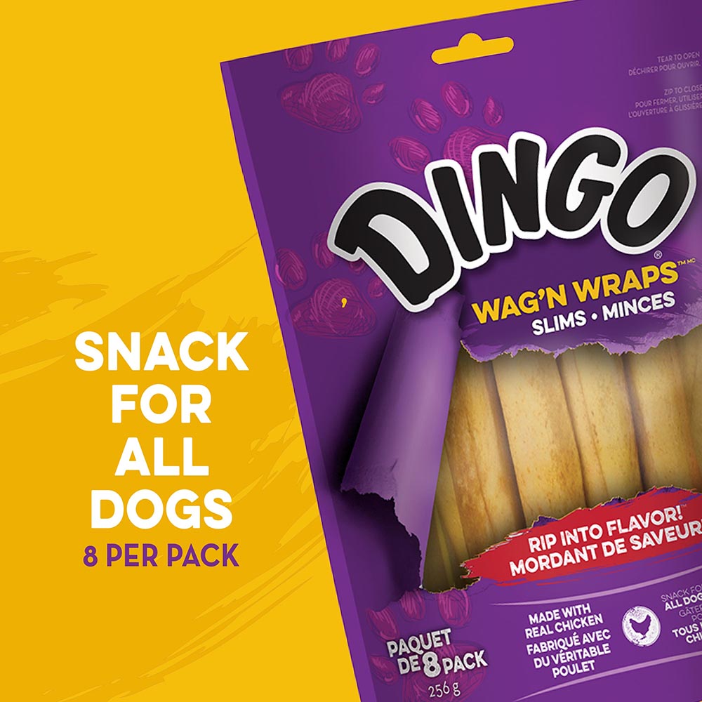 P-64009TFL-11 Wag’n Wraps™ Slims, 8 ct - Snack for All Dogs