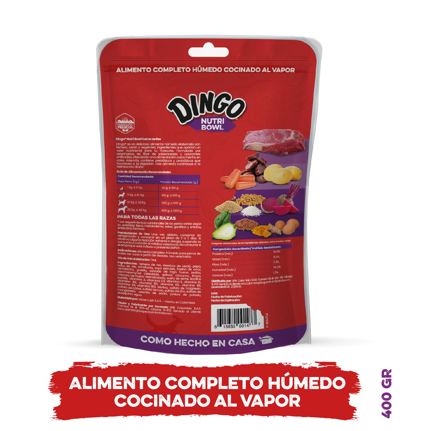 Nutri Bowl Carne Back