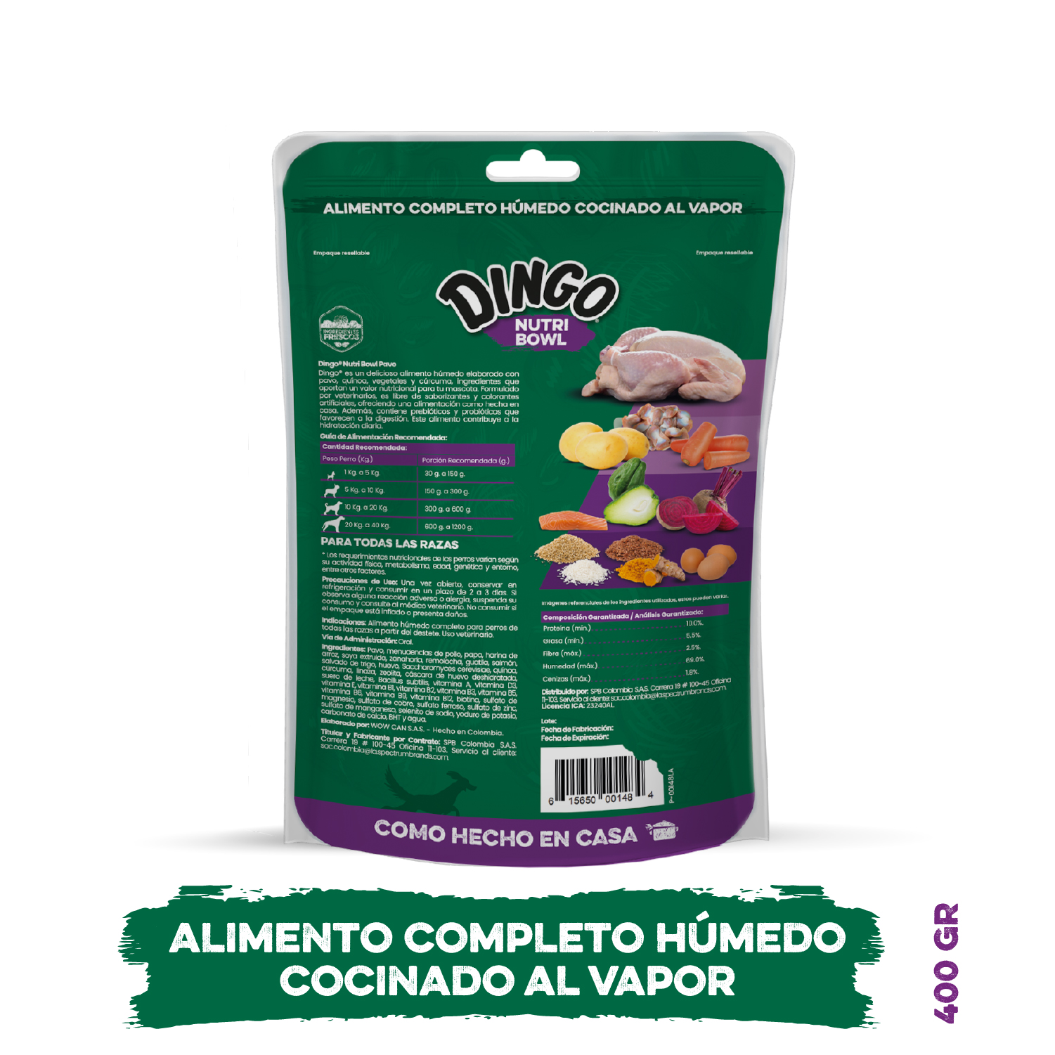 NutriBowl Pavo Back