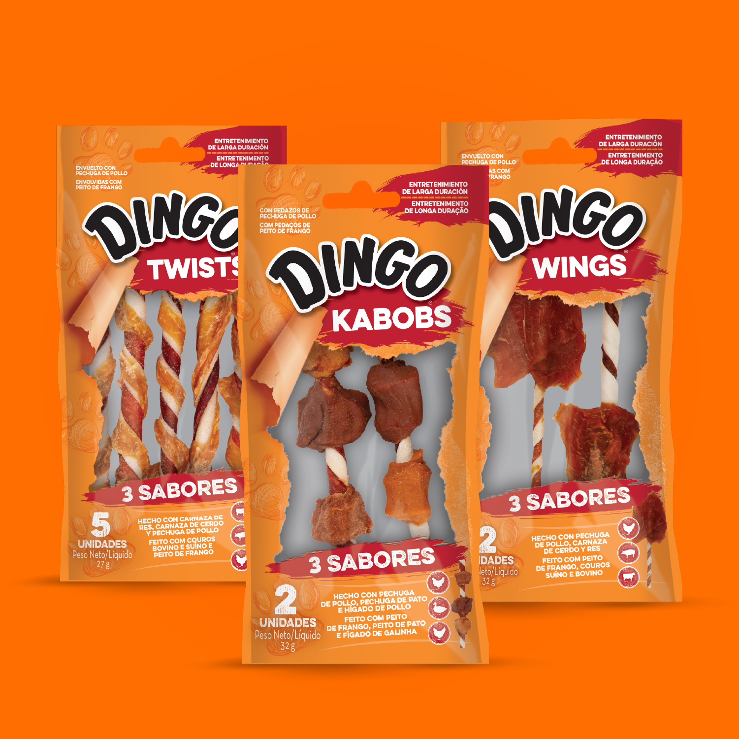 Dingo Tres Sabores