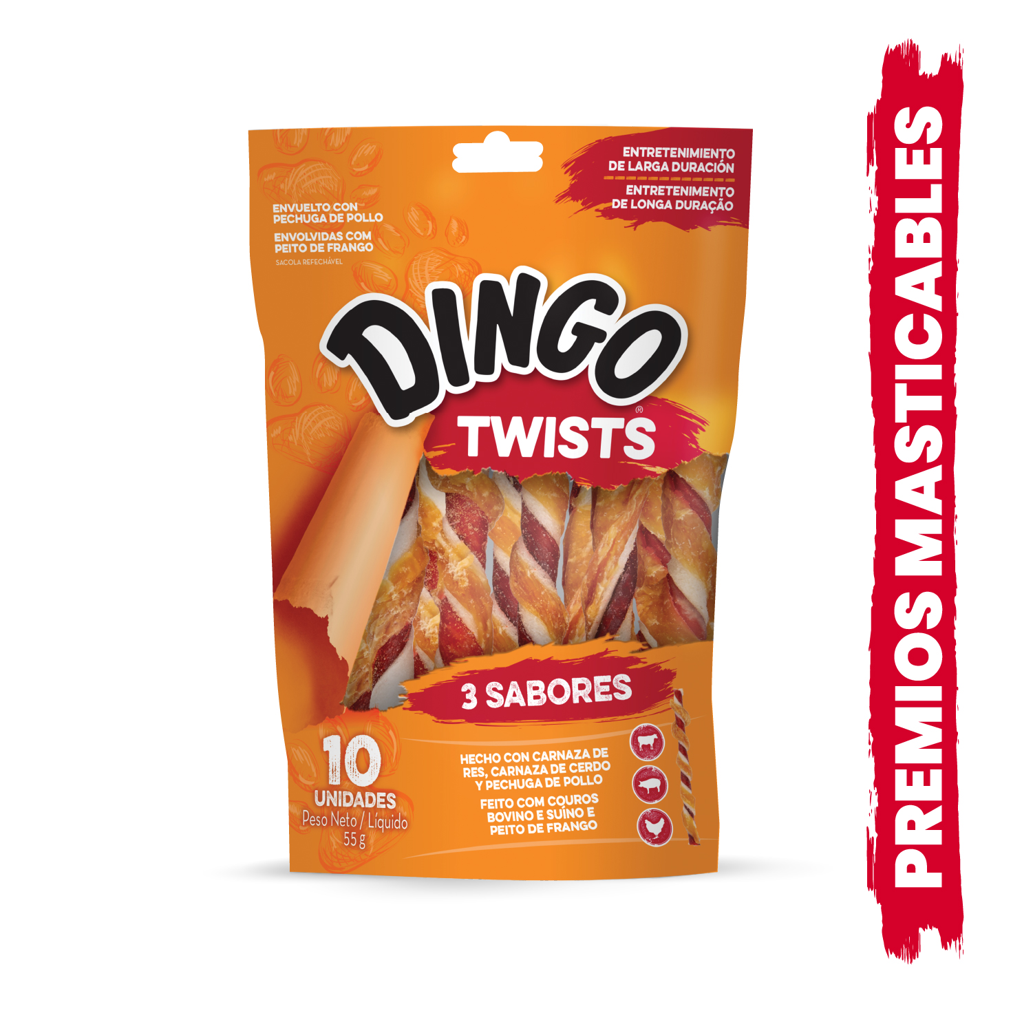 Tres Sabores Twists Front