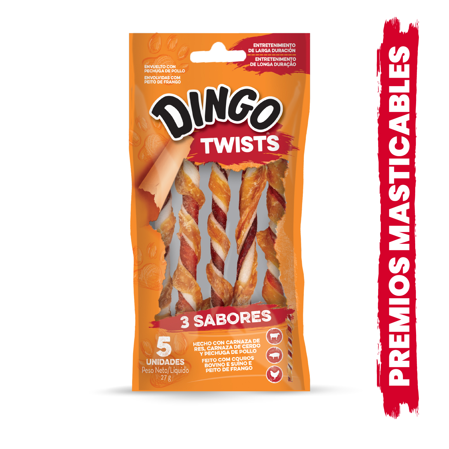 Tres Sabores Twists Front