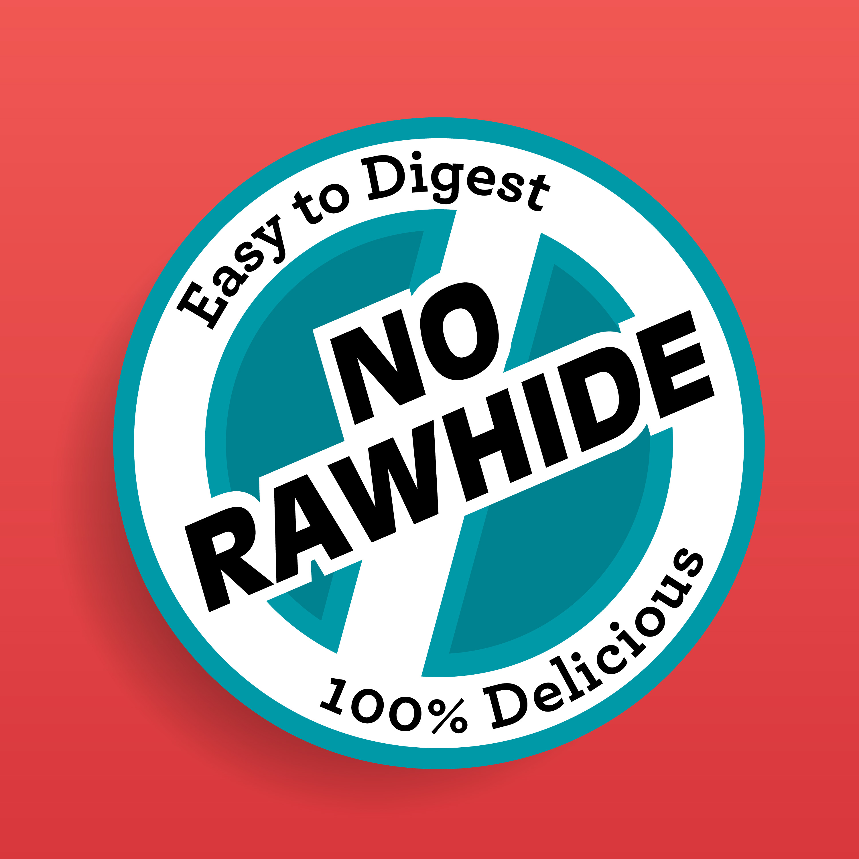 Easy to Digest. No Rawhide. 100% Delicious.