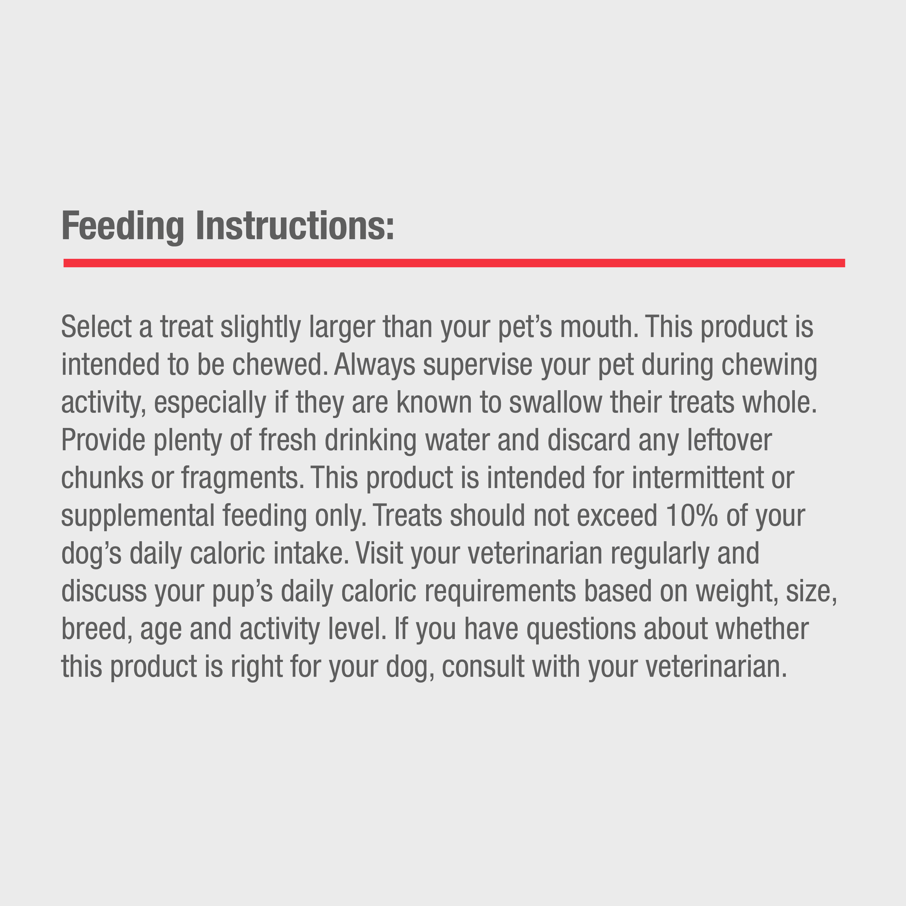 Feeding Instructions