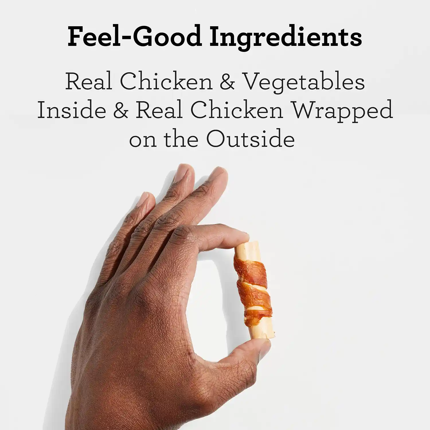 Feel-Good Ingredients Real Chicken & Vegetables Inside & Real Chicken Wrapped on the Outside