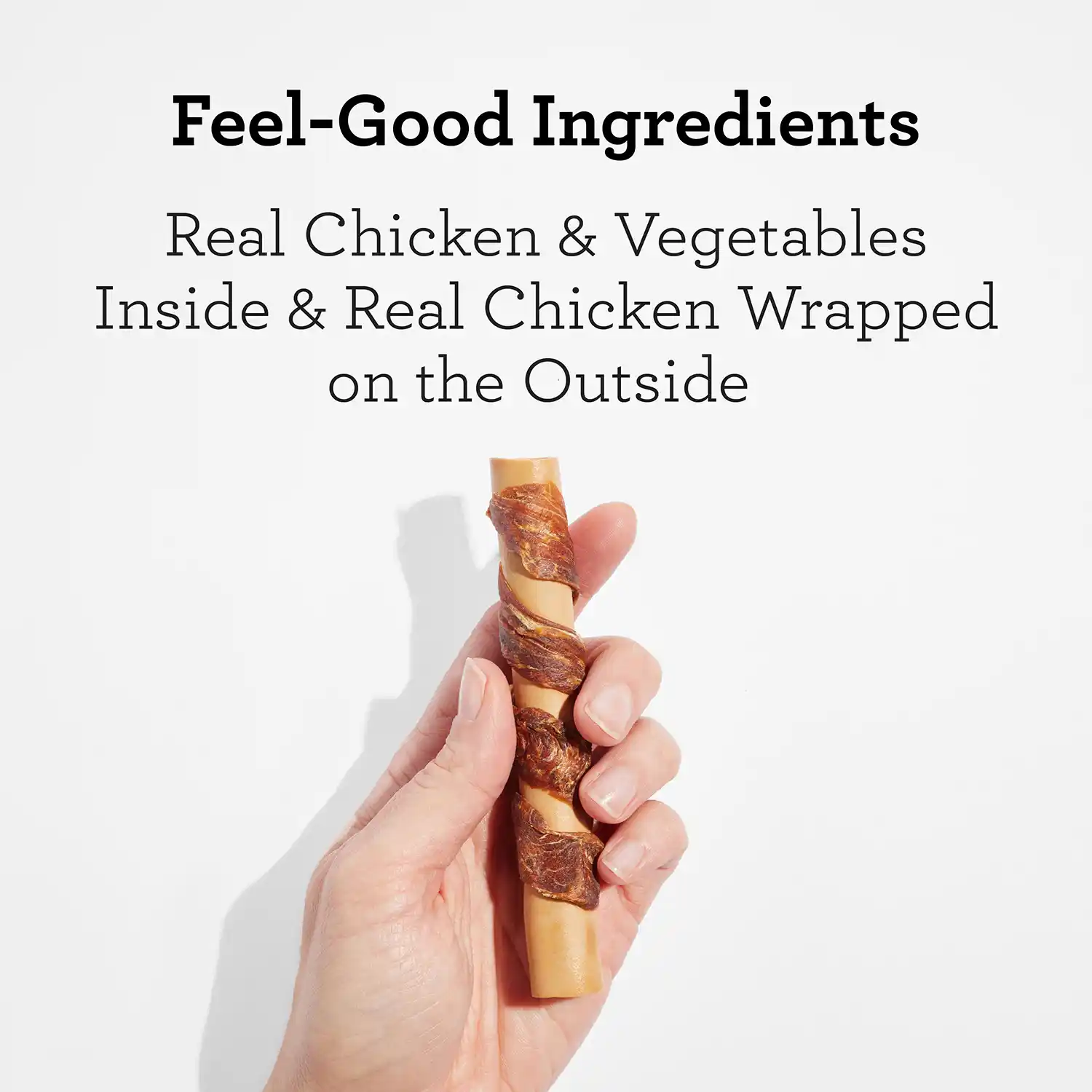 Feel-Good Ingredients Real Chicken & Vegetables Inside & Real Chicken Wrapped on the Outside