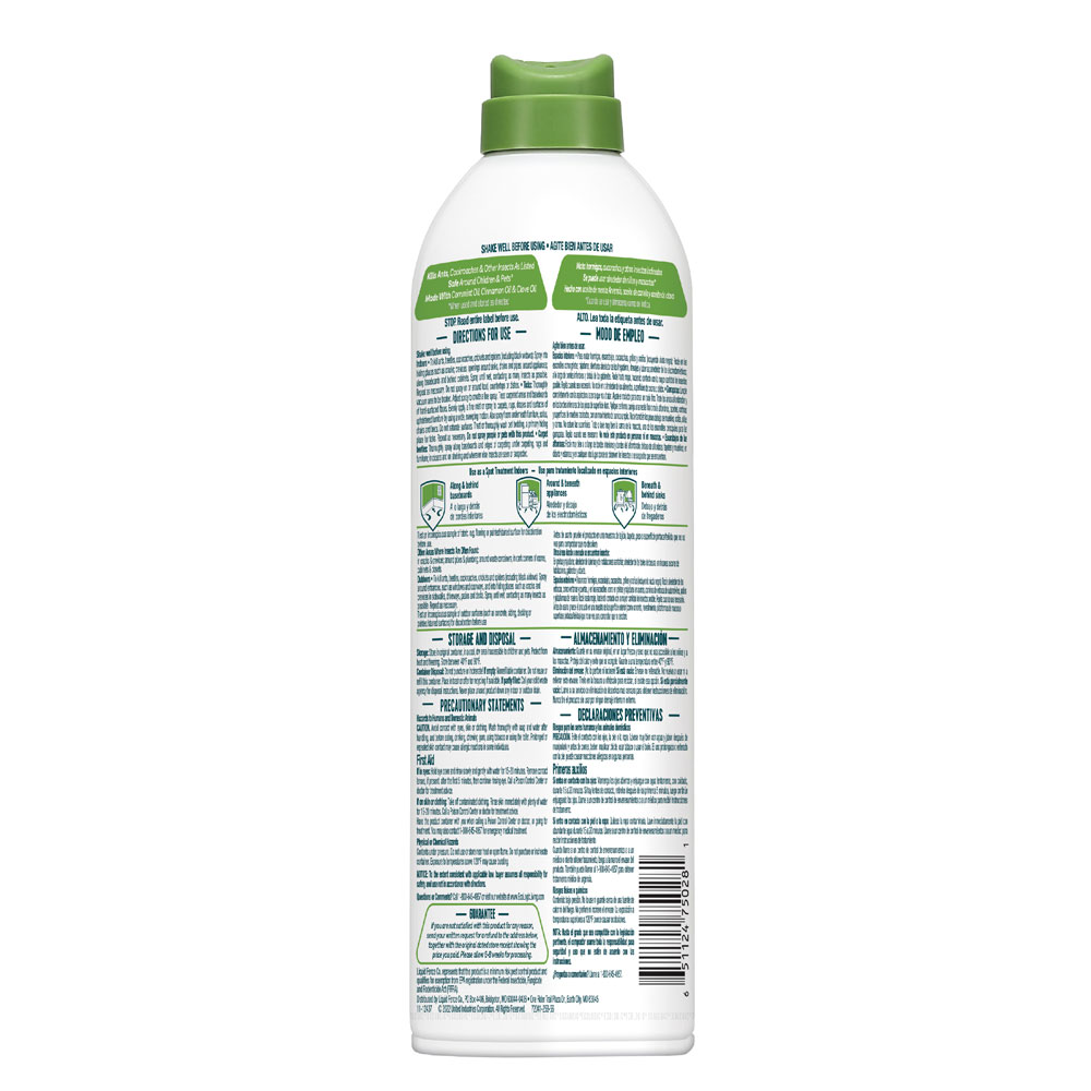 HG-75028 Ecologic Ant & Roach Killer2, 14 Ounces, Aerosol Formula - Back Render