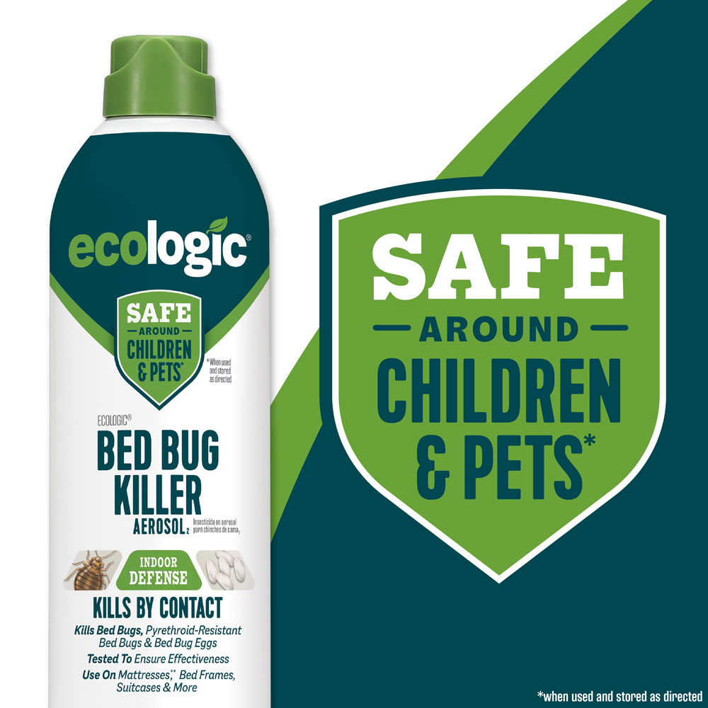 HG-75030 Ecologic Bed Bug Killer Aerosol2, 14 Ounces, Aerosol Formula Made With Lemongrass Oil And Cornmint Oil - Safe Around Children & Pets