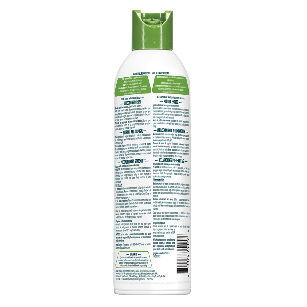 HG-75029 Ecologic Flying Insect Killer2, 14 Ounces, Aerosol Formula - Back Render