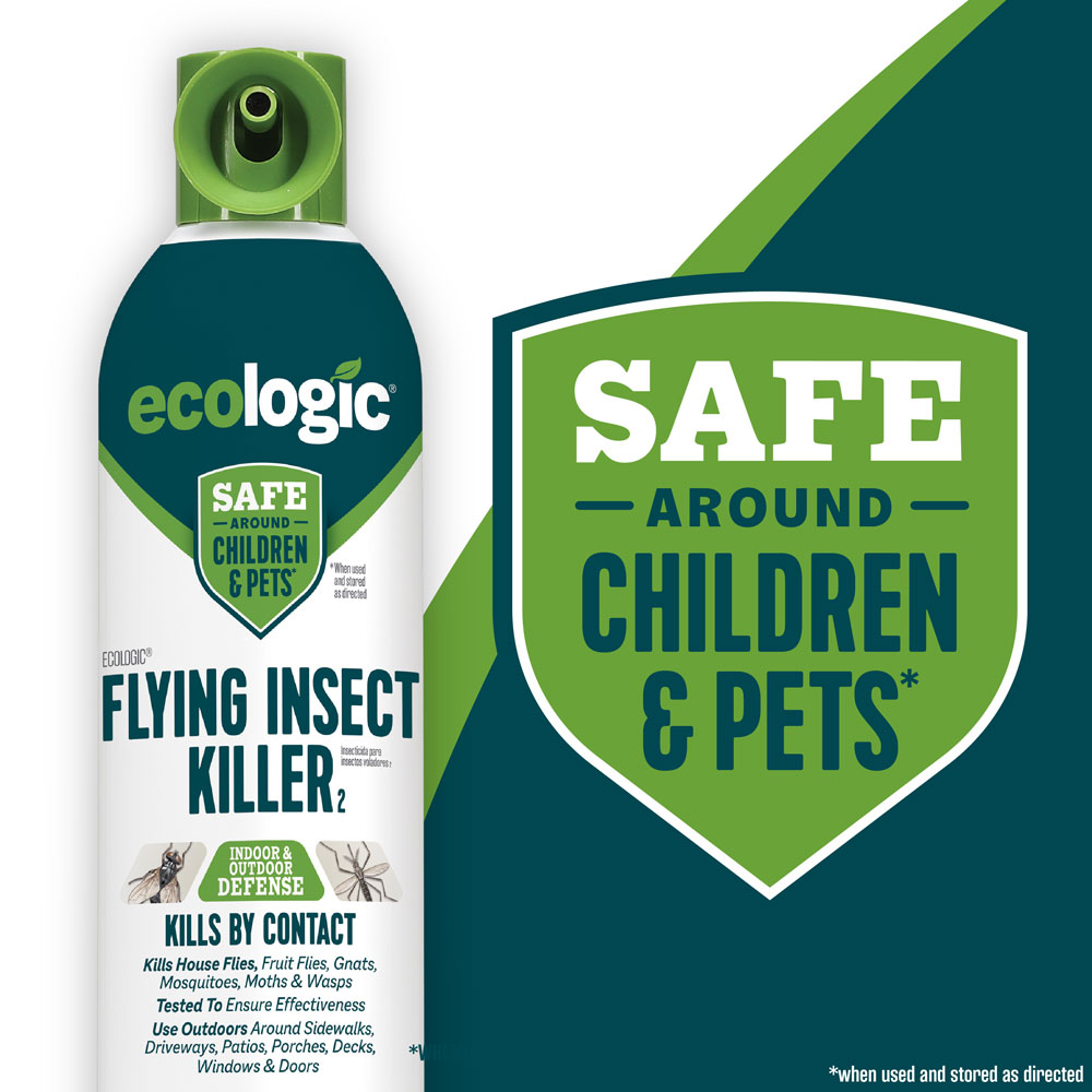 HG-75029 Ecologic Flying Insect Killer2, 14 Ounces, Aerosol Formula - Safe Around Children & Pets