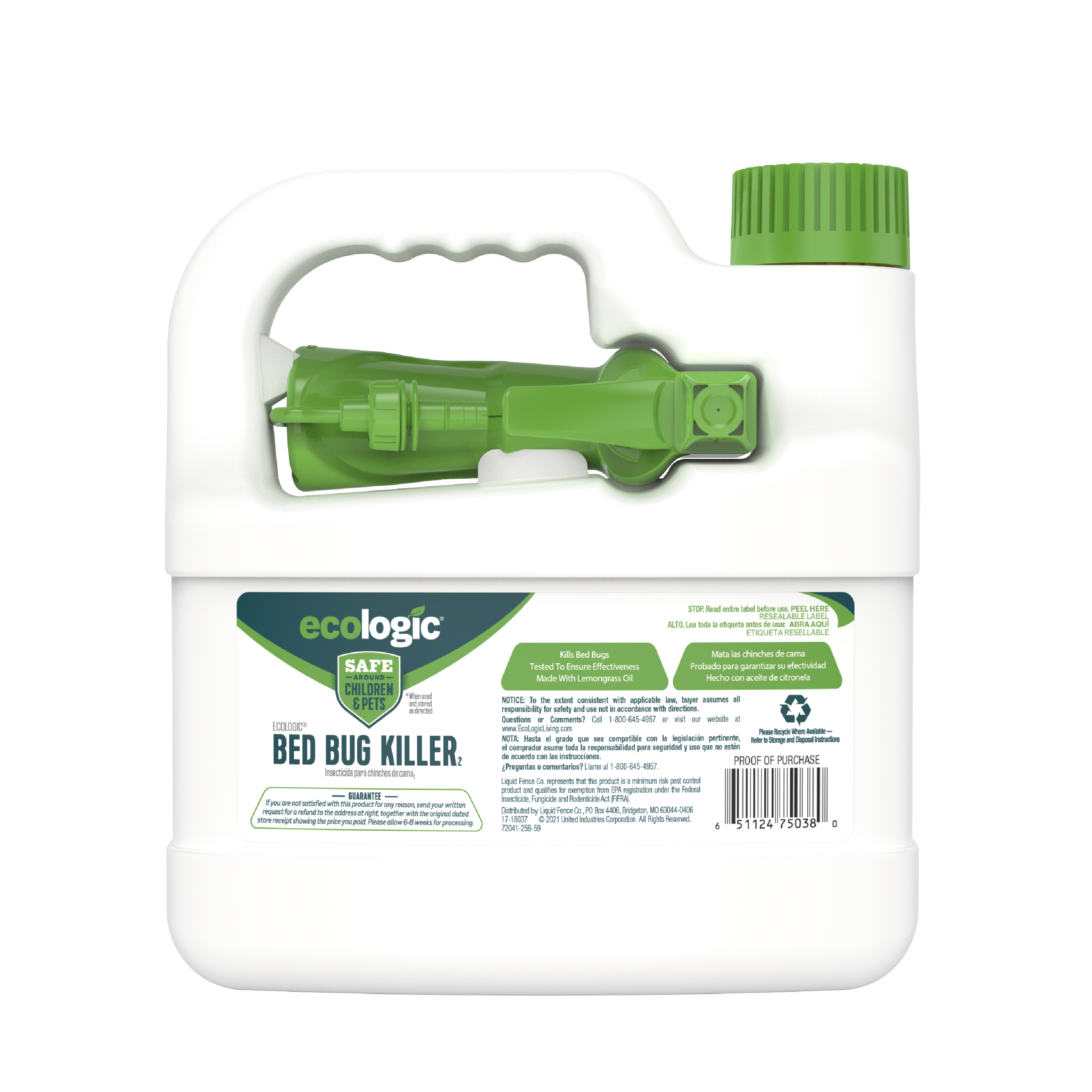EcoLogic Bed Bug Killer Back