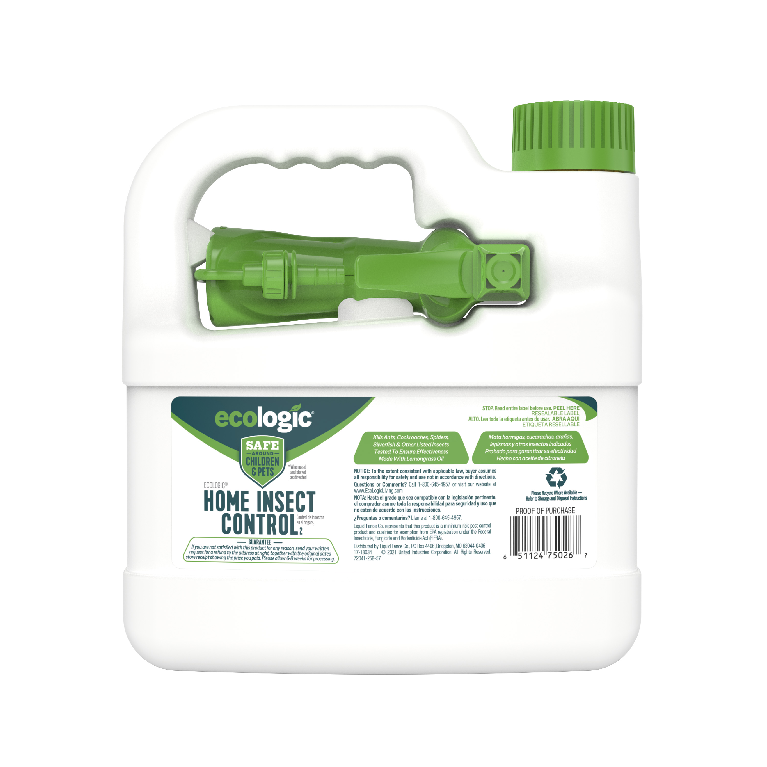 HG-75026 Ecologic Home Insect Control Back