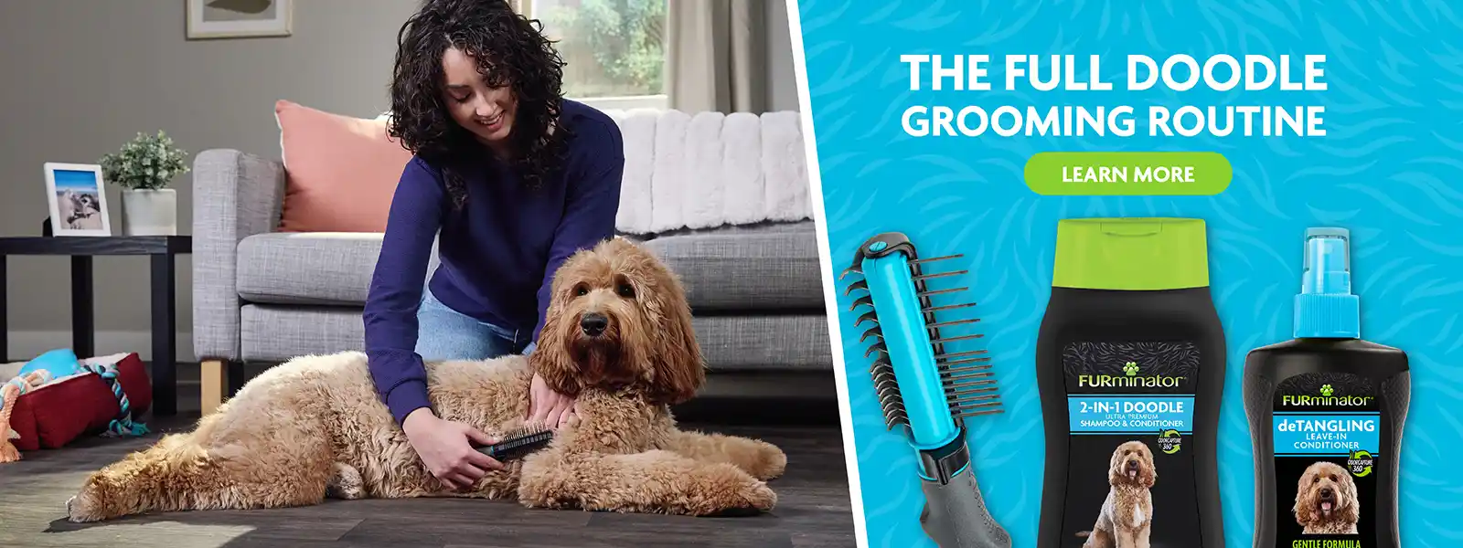 The full doodle grooming routine