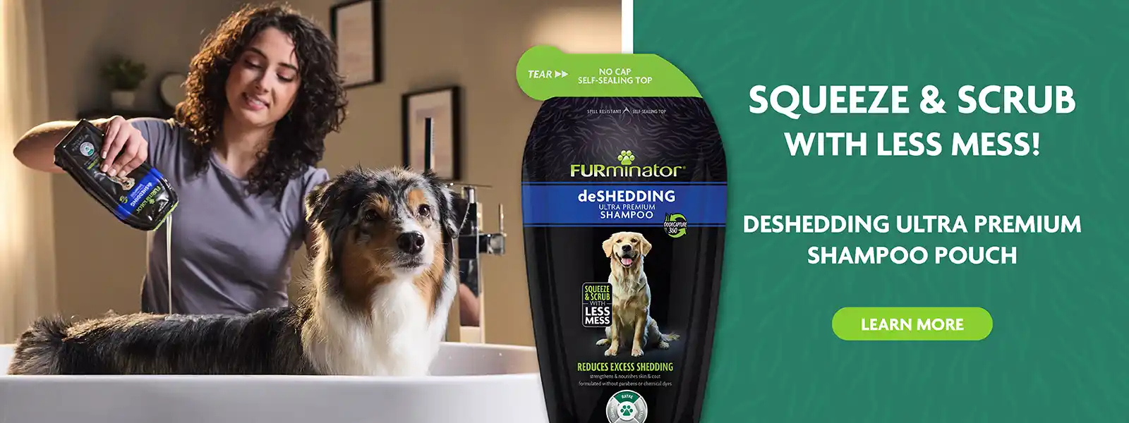 Squeeze & scrub with less mess!