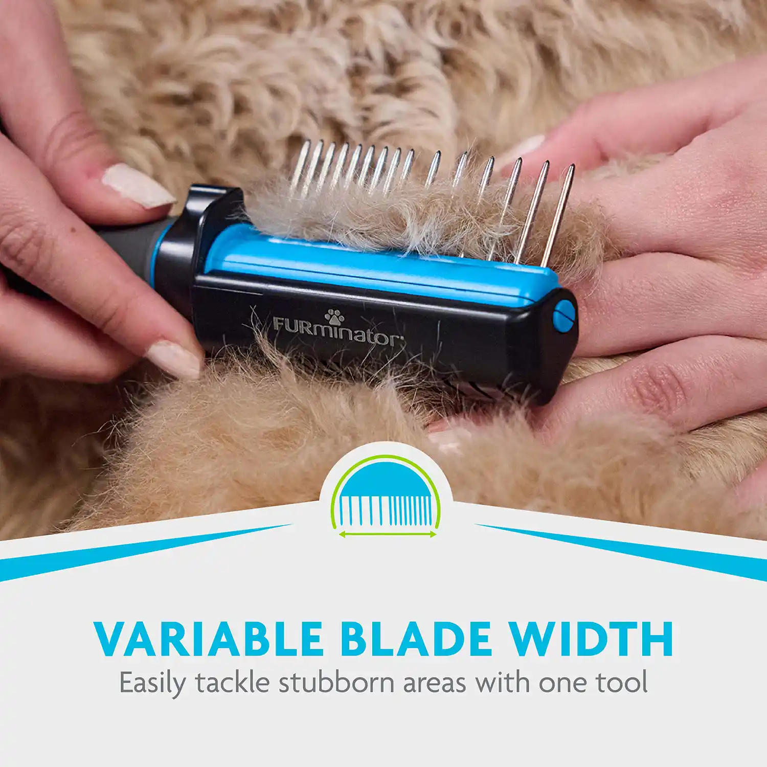 VARIABLE BLADE WIDTH Easily tackle stubborn areas with one tool