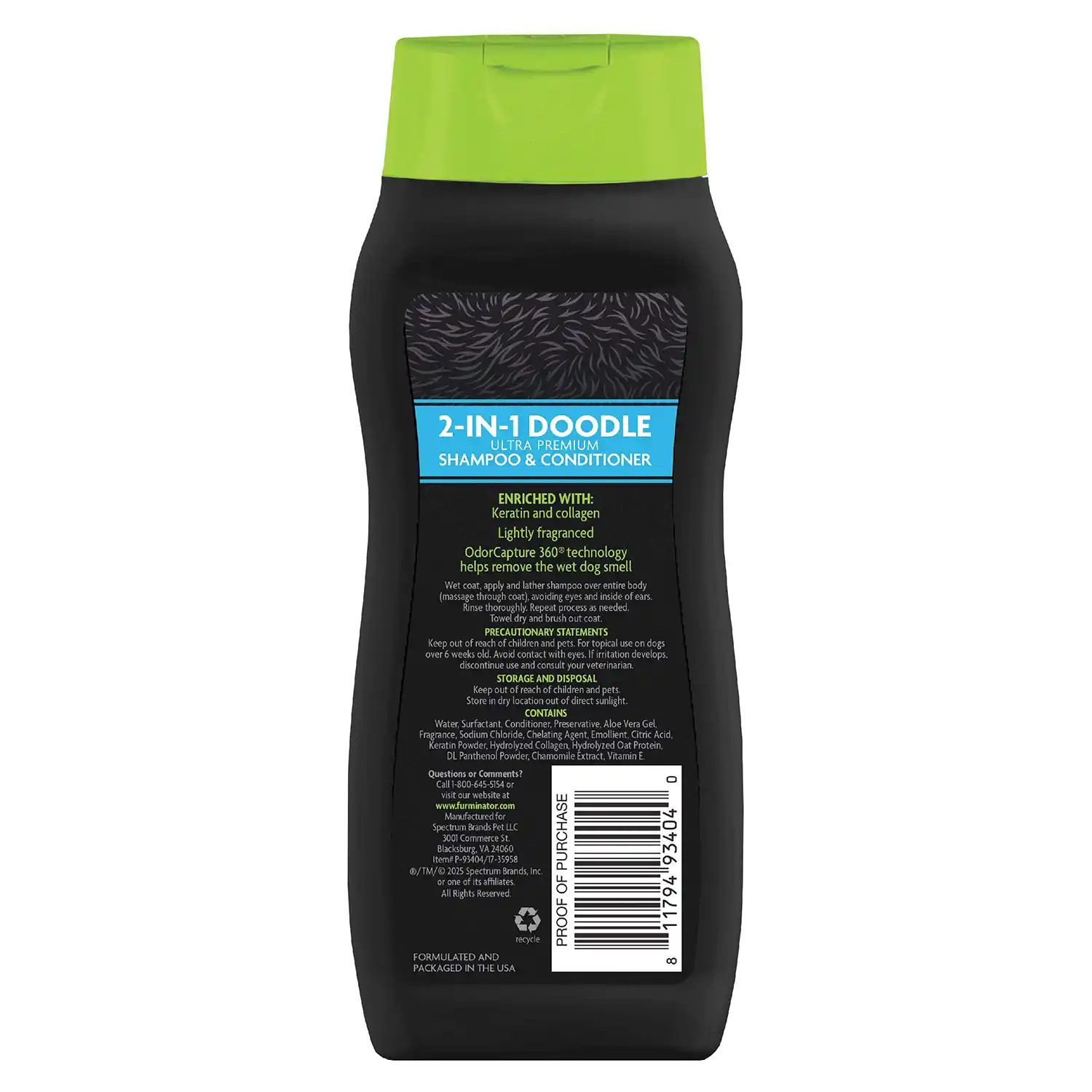 2-in-1 Doodle Ultra Premium Shampoo & Conditioner Back Render