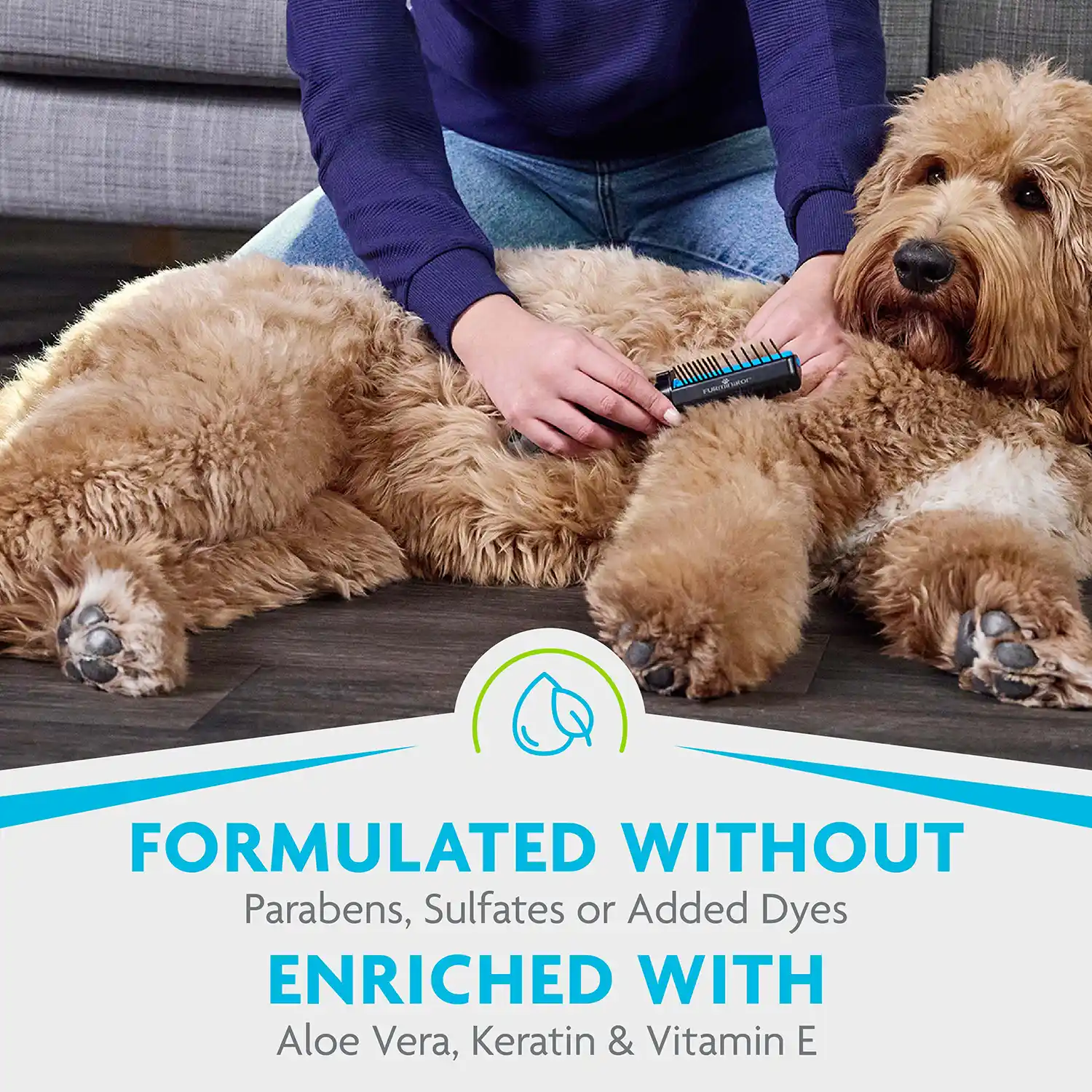 FORMULATED WITHOUT Parabens, Sulfates or Added Dyes ENRICHED WITH Aloe Vera, Keratin & Vitamin E