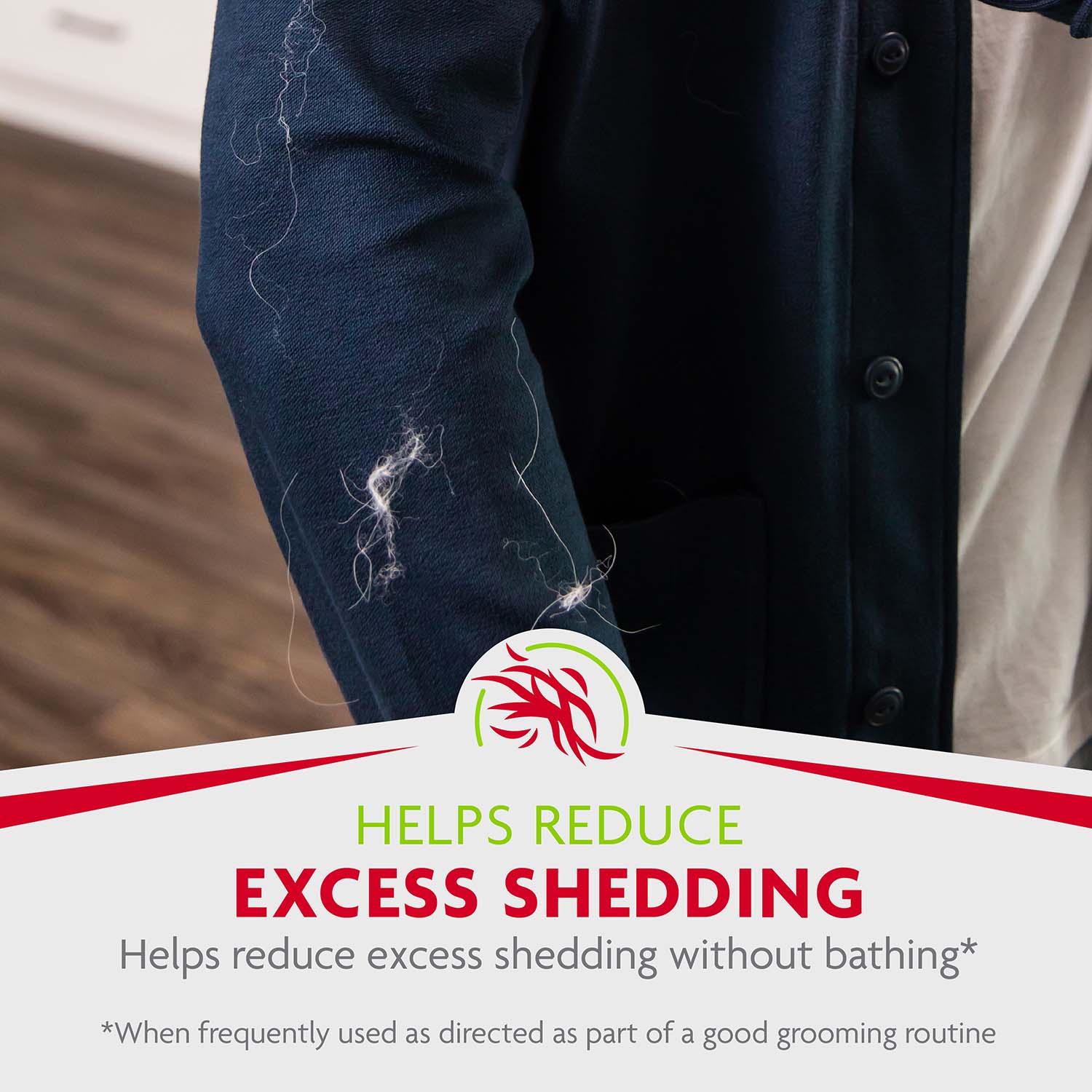 P-93357 Rinse-Free deShedding Foaming Shampoo for Dogs, 8.5 oz Helps Reduce Excess Shedding