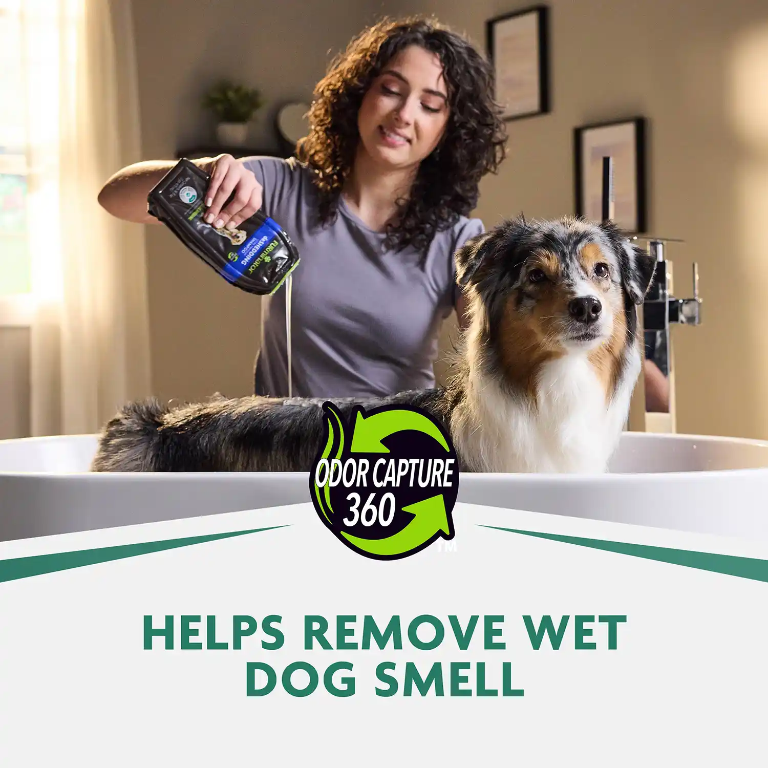 HELPS REMOVE WET DOG SMELL