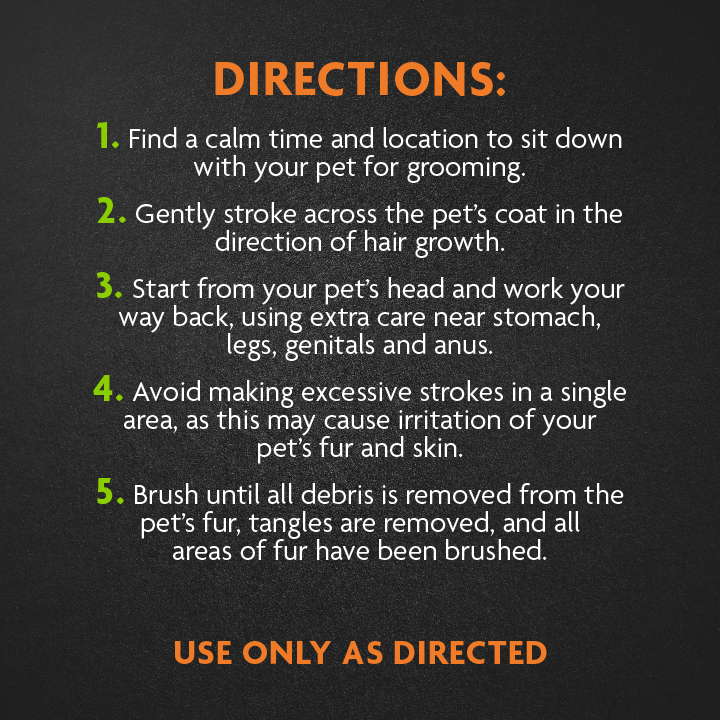 P-92929 Dual Grooming Brush - Directions