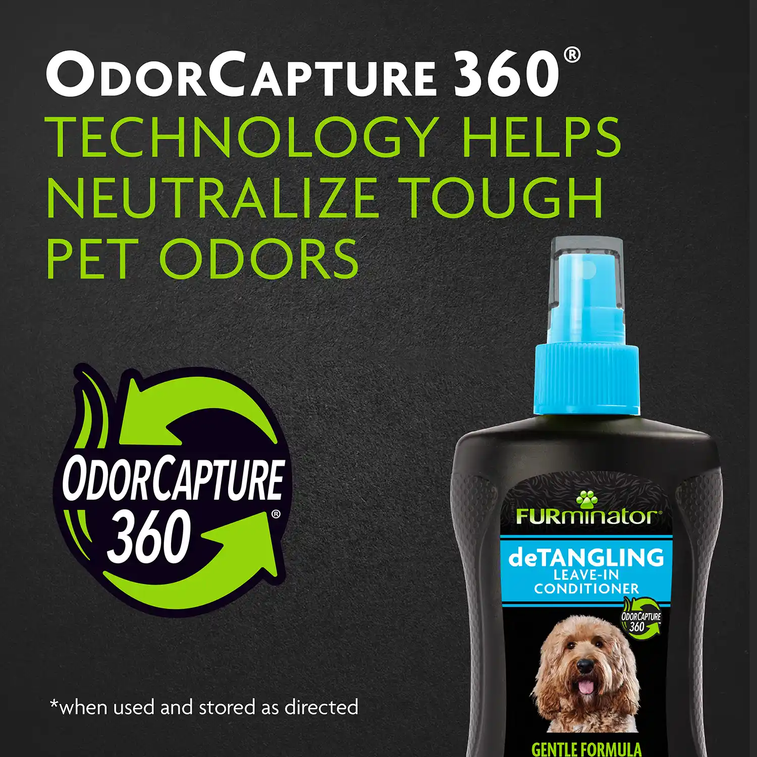 ODORCAPTURE 360° TECHNOLOGY HELPS NEUTRALIZE TOUGH PET ODORS
