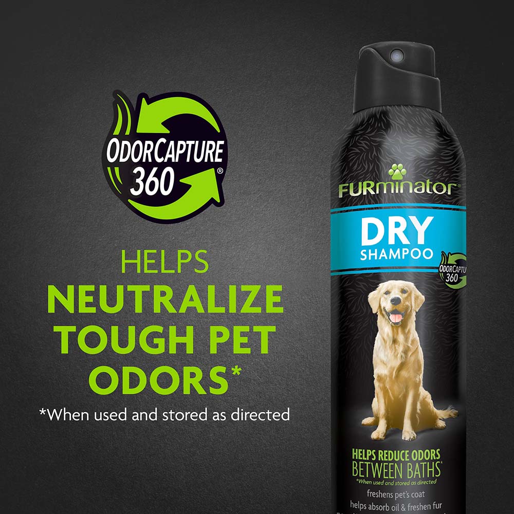 P-93309-2 FURminator® Dry Shampoo 7 oz - Helps Neutralize Tough Pet Odors