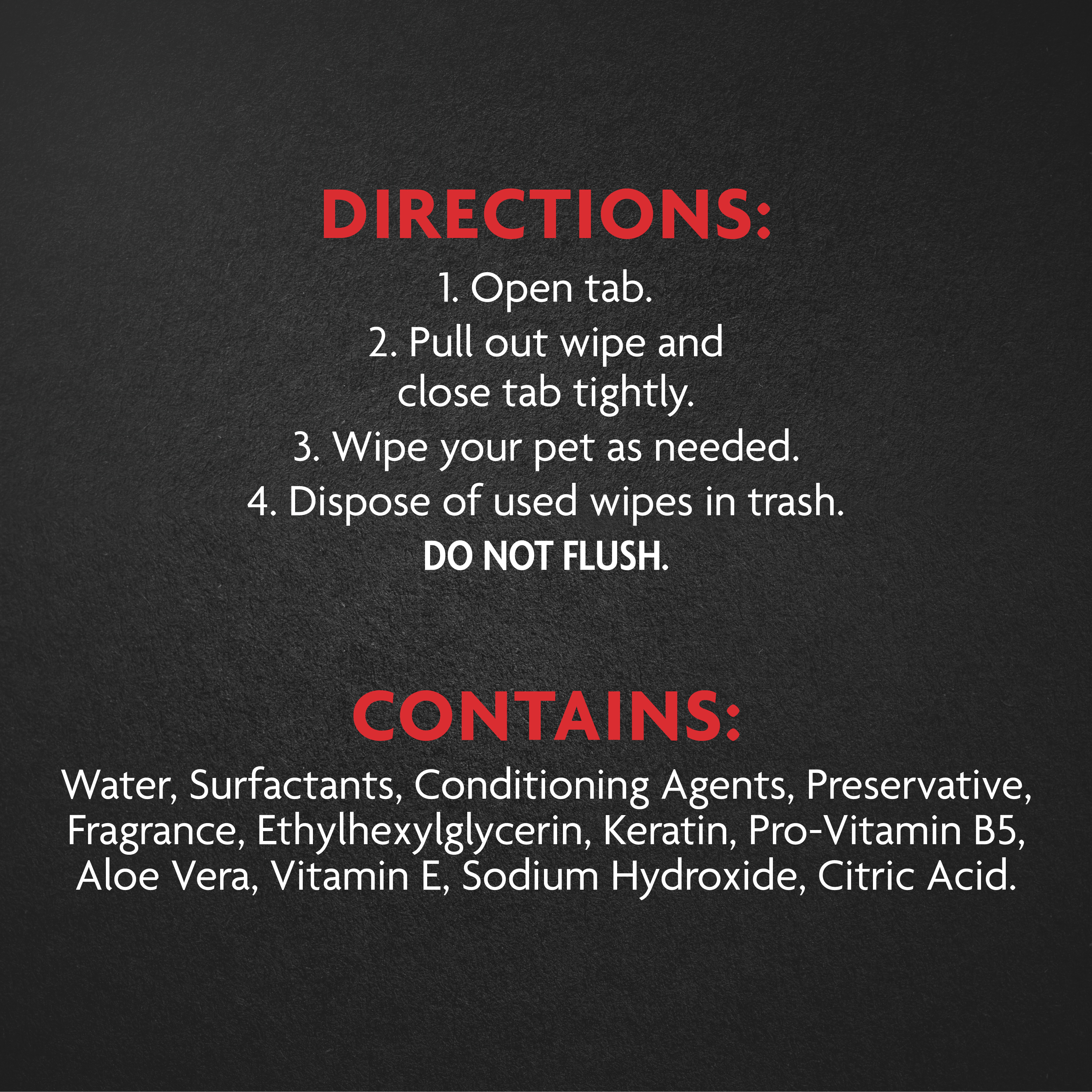 P-93362 FURminator® deShedding Grooming Wipes for Dogs 6/100 ct Directions