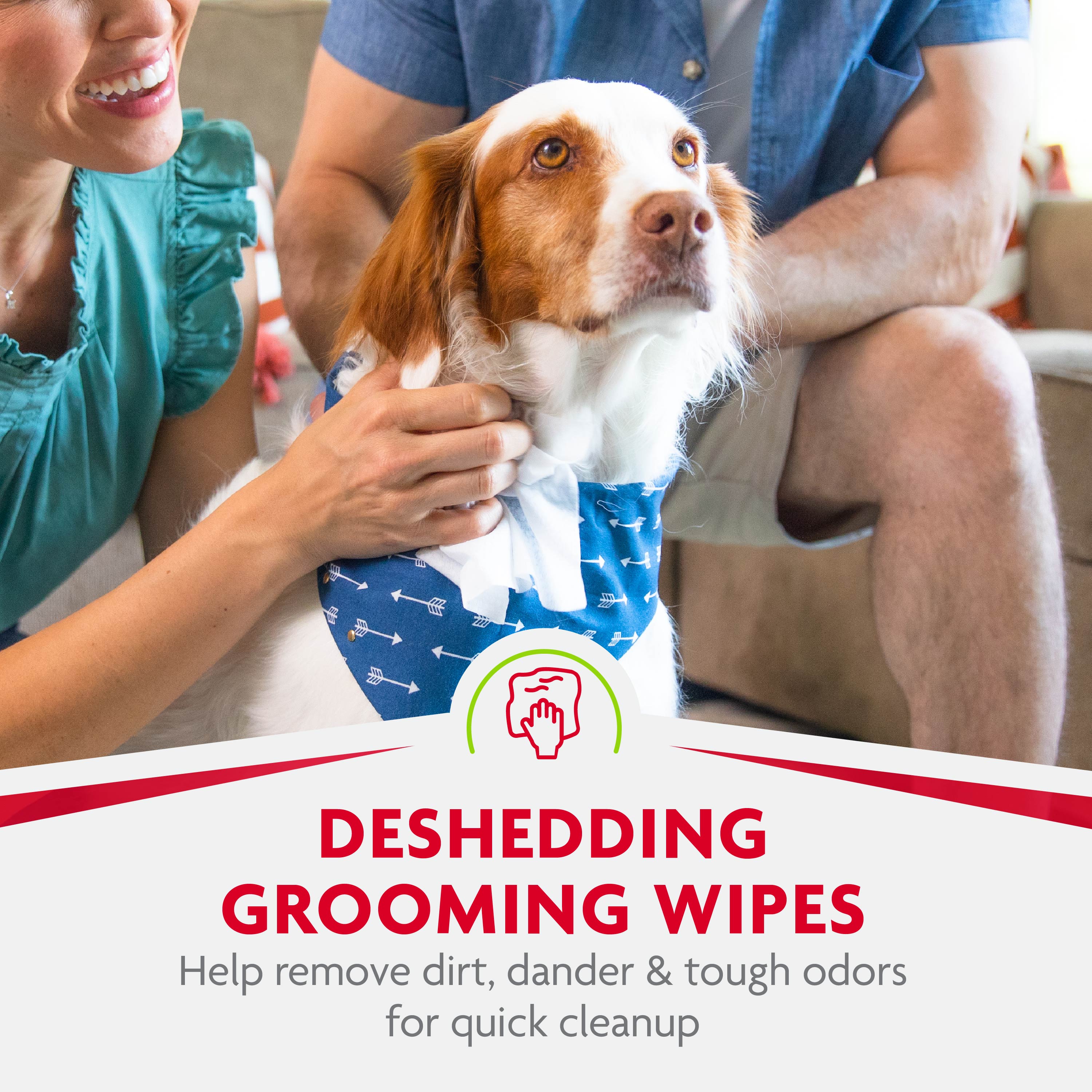 deshedding grooming wipes