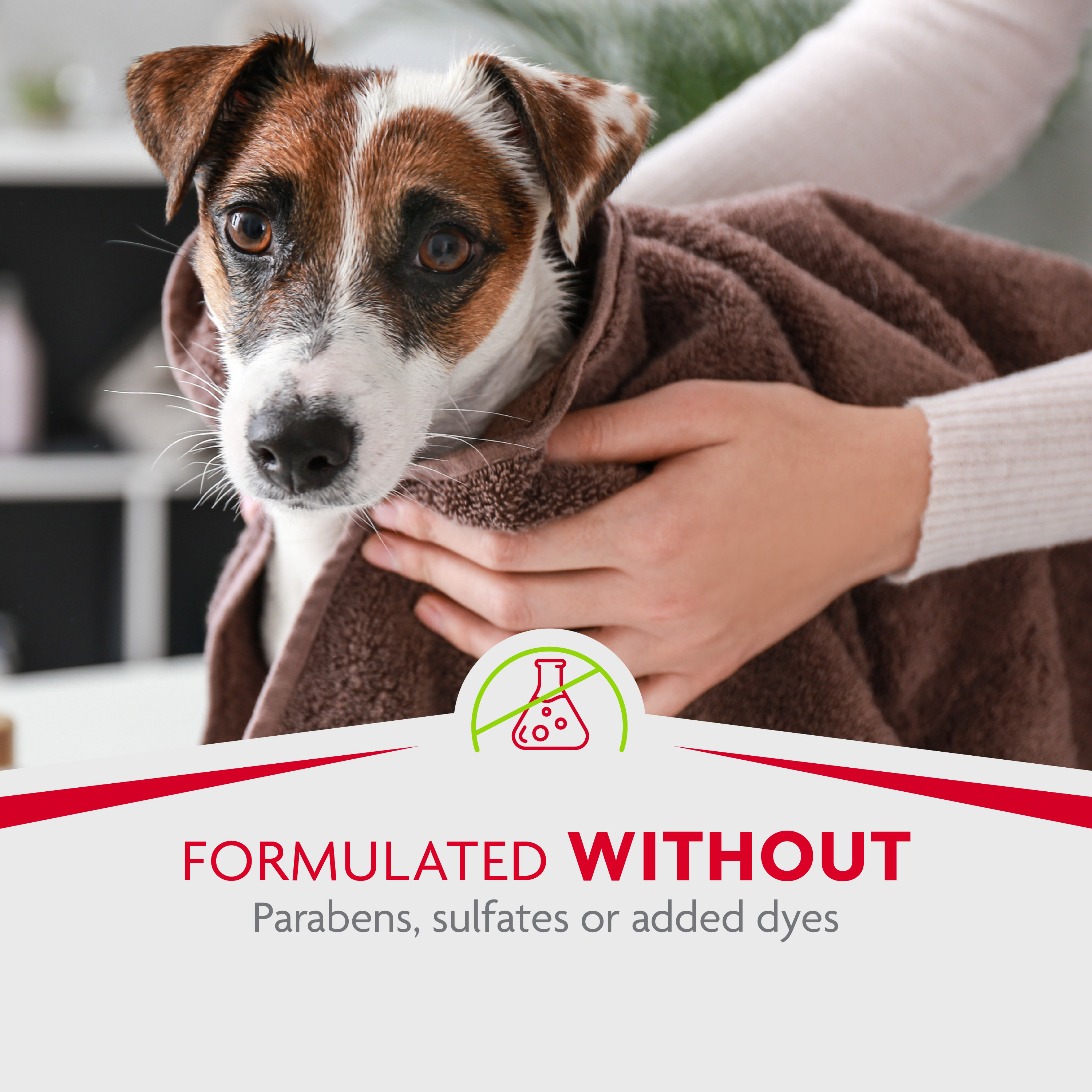 P-93391 FUR Tub-Free deShedding Foam Comb for Dogs - Formulated